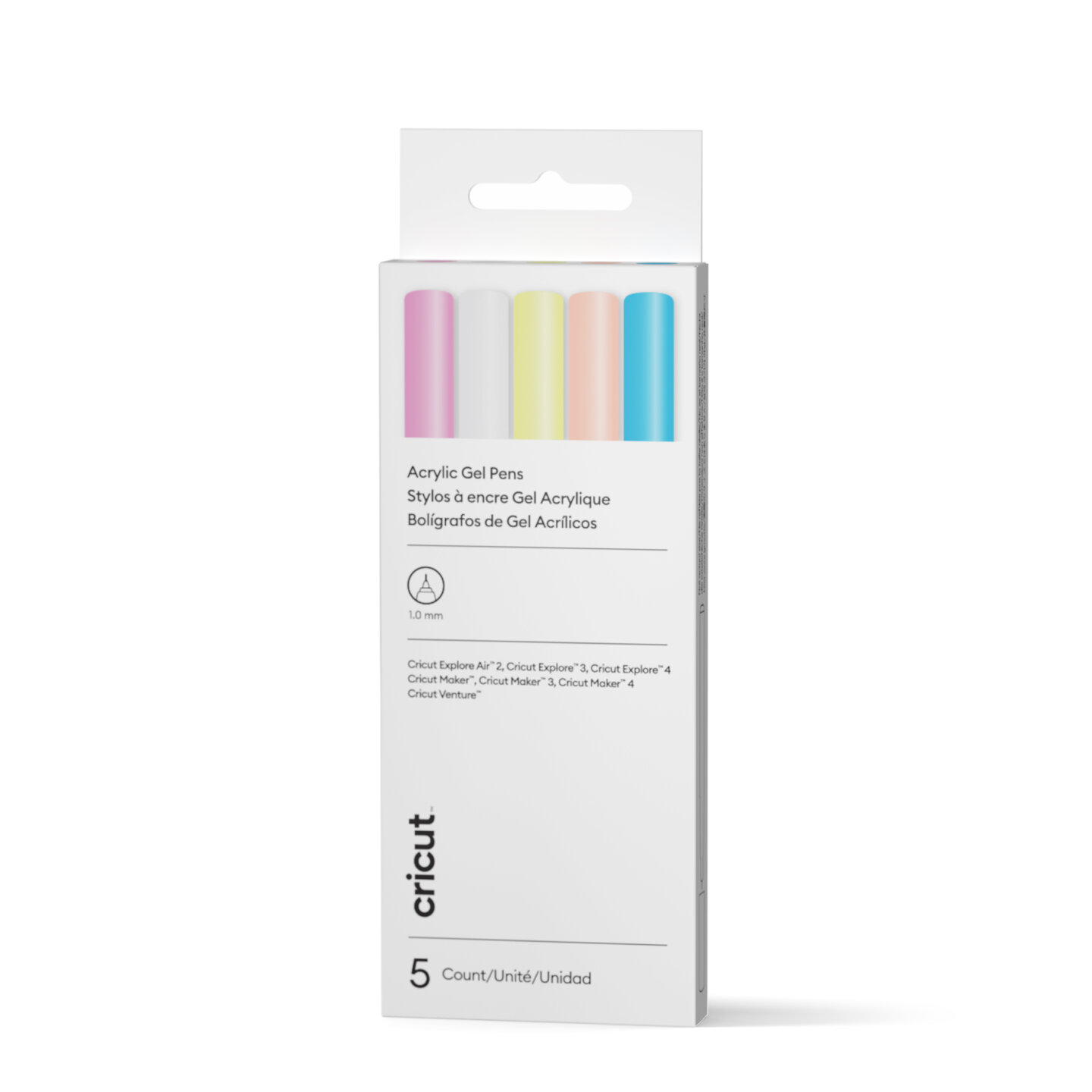 Cricut Acrylic Gel Pens, 1.0 mm (5 pack)